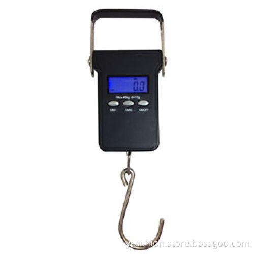 Digital weighing/luggage scale with hook, auto off, tare, low-battery indication, data lock